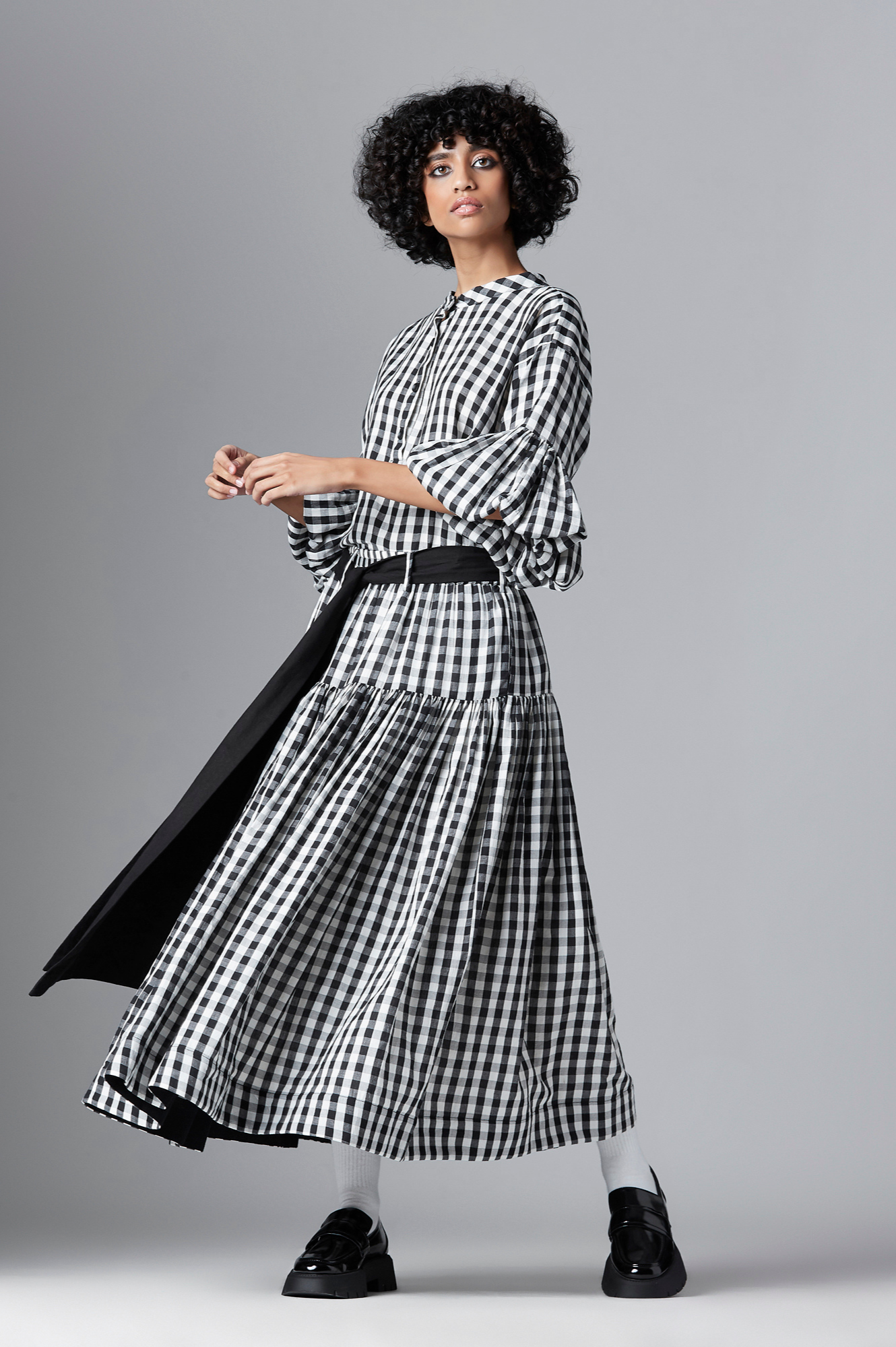 Hesper Skirt in Handwoven Mul