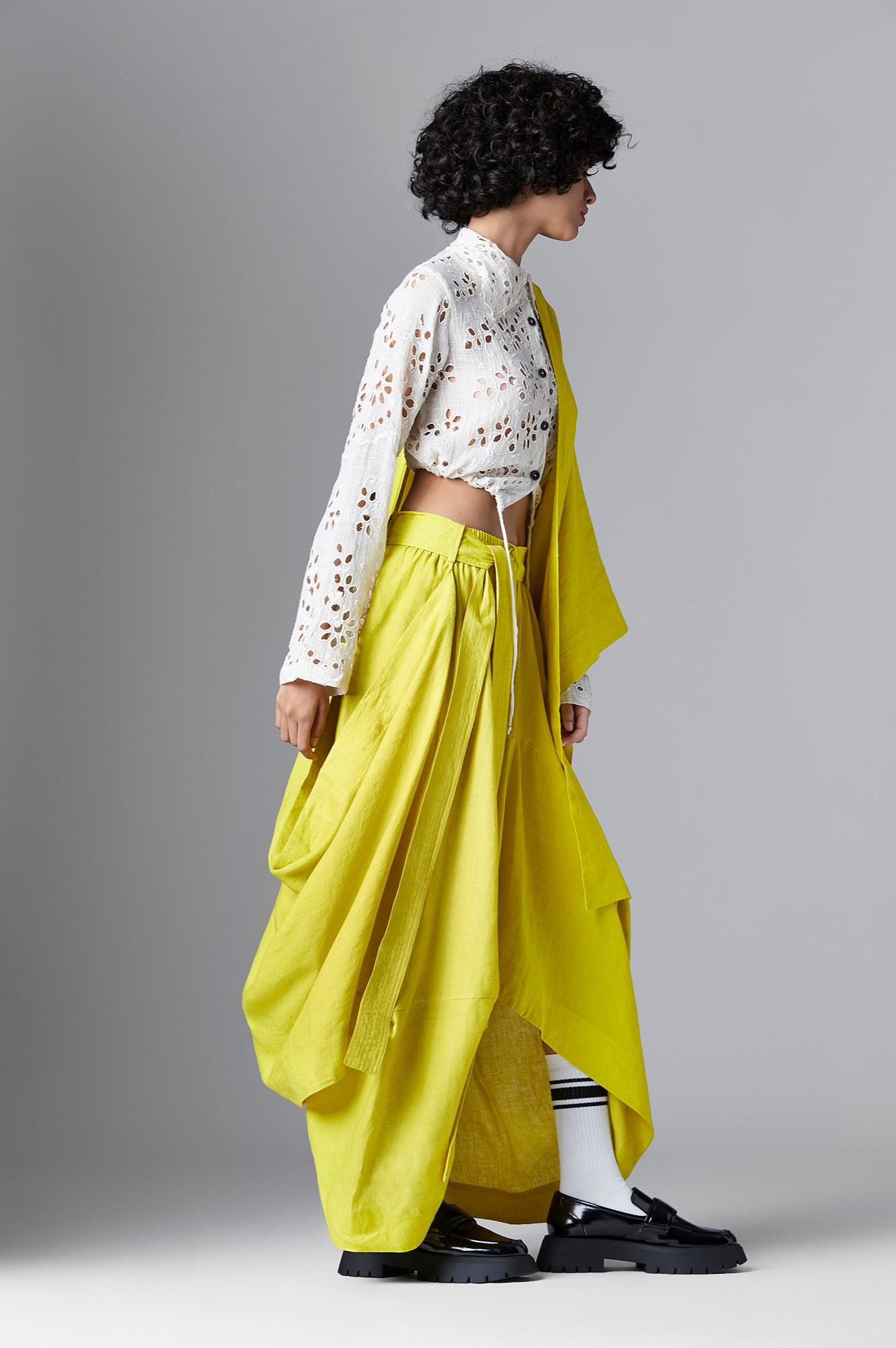 Maeve Sari Skirt in Yellow