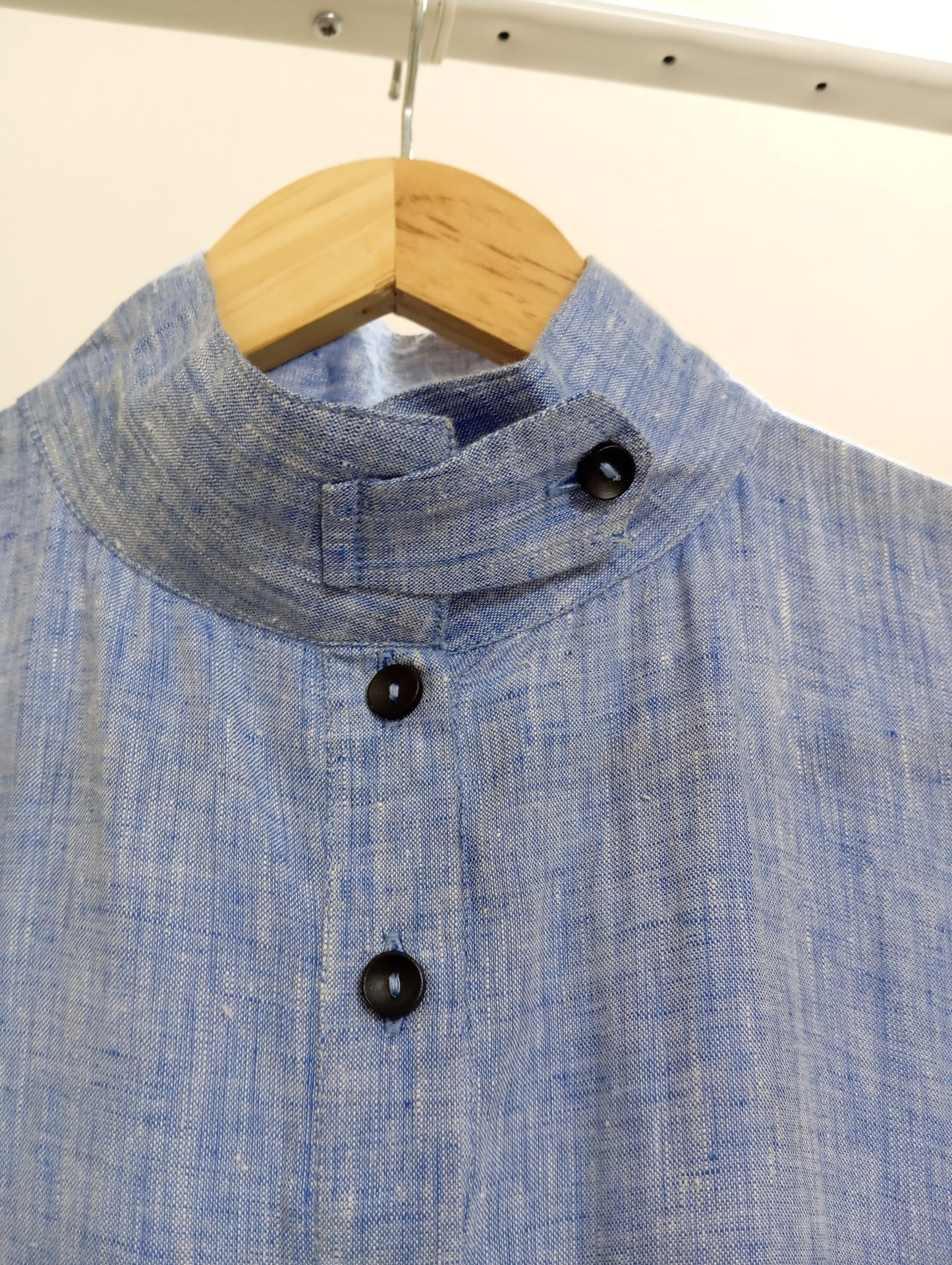 Dove Dress in Light Blue Linen (Sale)