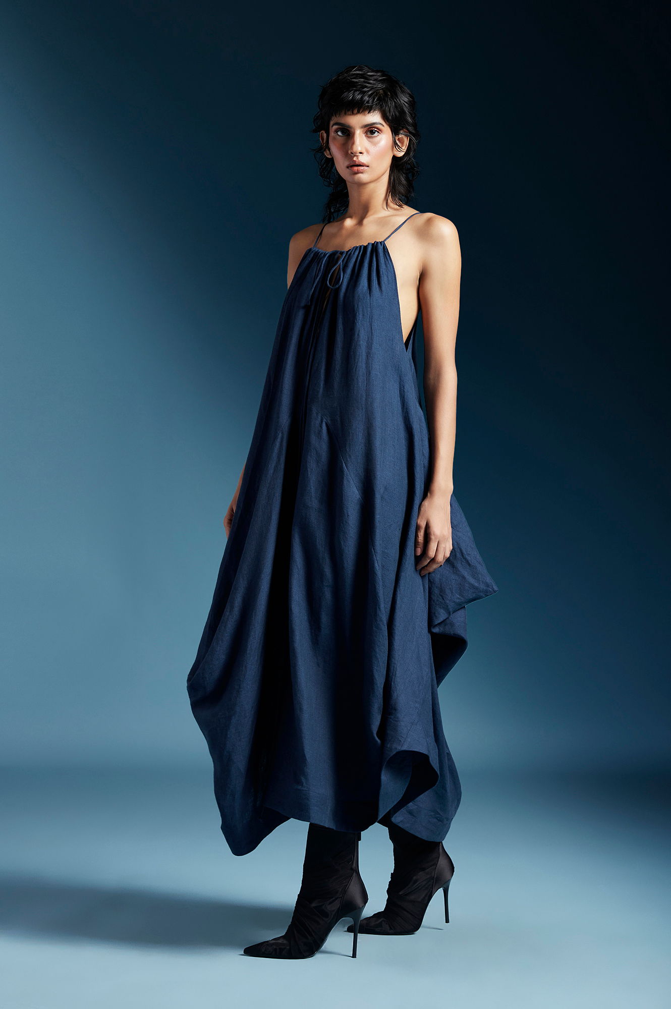 Ilaria Dress in Midnight Blue