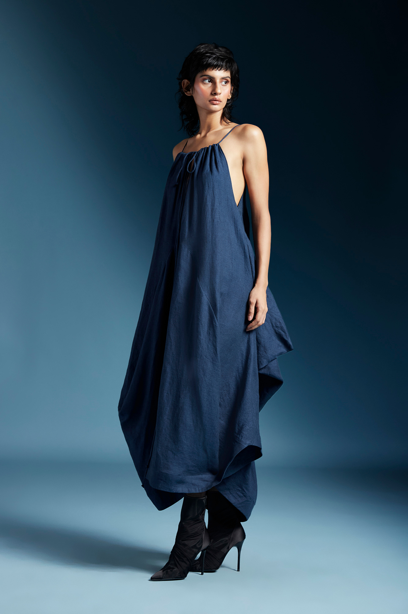 Ilaria Dress in Midnight Blue