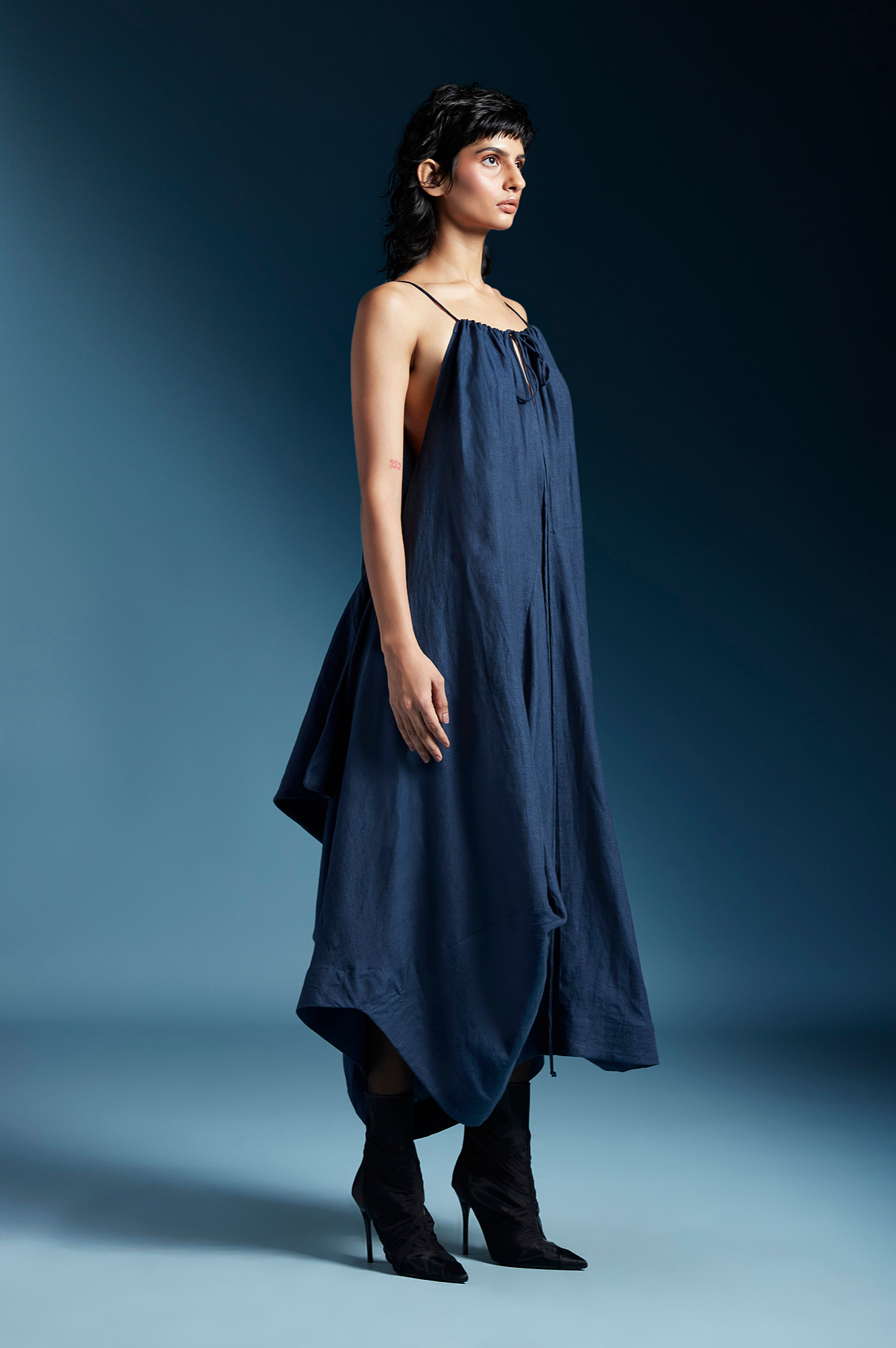 Ilaria Dress in Midnight Blue