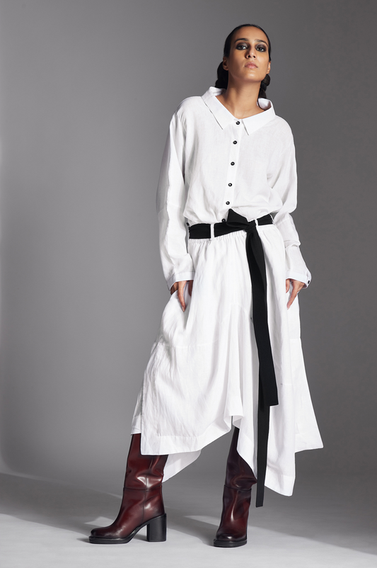 Aspen Skirt in Linen