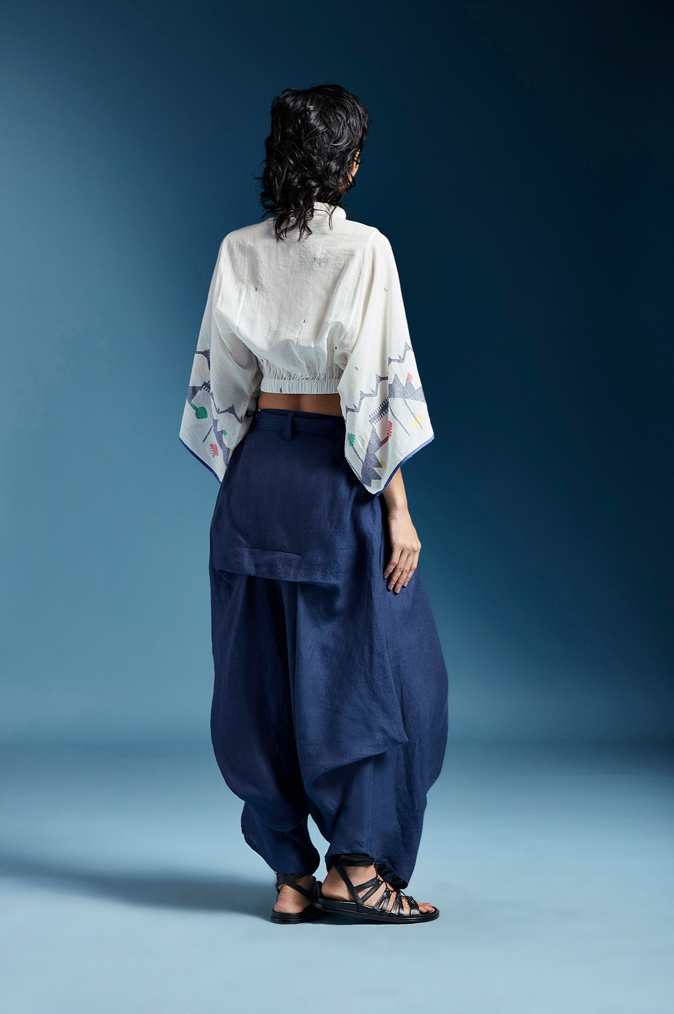 Abir Trousers in Midnight Blue