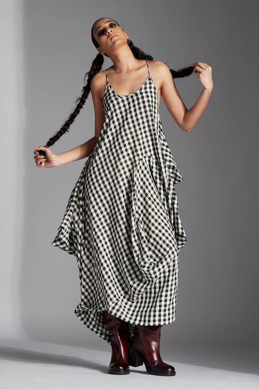 Tove Dress in Handwoven Mul